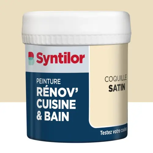 Testeur peinture meuble coquille satin SYNTILOR Renov‘ cuisine et bain 0.075l – SYNTILOR Seulement Aujourd&rsquo;hui
