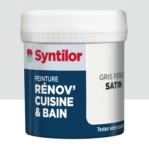 Promotion Testeur peinture meuble gris perle satin SYNTILOR Renov‘ cuisine et bain 0.075l - SYNTILOR