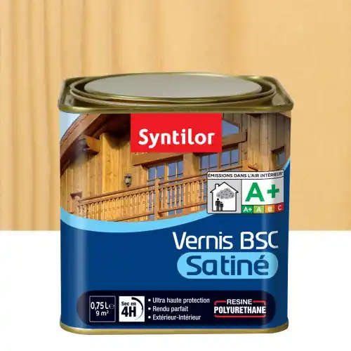 Produit De Marque Vernis bois extérieur SYNTILOR Bsc incolore satiné 0.75 l – SYNTILOR