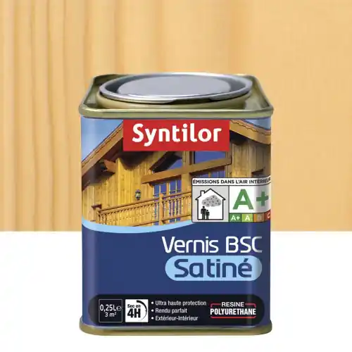 Vernis bois extérieur SYNTILOR incolore satiné 0.25 l – SYNTILOR Meilleur Prix