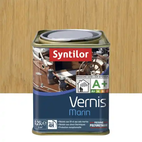 Commander Vite Vernis marin bois SYNTILOR incolore brillant 0.25 l – SYNTILOR