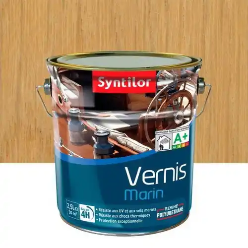 Pas Cher Vernis marin pour bois incolore mat 2.5 l - SYNTILOR