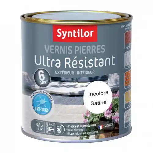 Vernis pierre extérieur / intérieur Pierre SYNTILOR, incolore, 0.5 l – SYNTILOR Dernière Chance