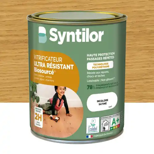 Jusqu&rsquo;à Épuisement Des Stocks Vitrificateur parquet Nature protect SYNTILOR, incolore satiné 0.75 l – SYNTILOR