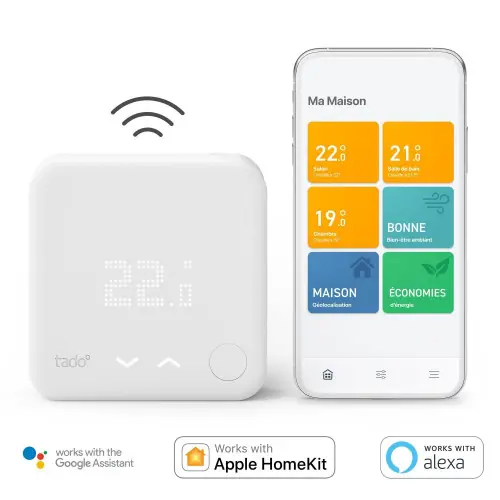 Thermostat connecté et Intelligent Sans Fil Kit V3+ TADO - TADO Remise