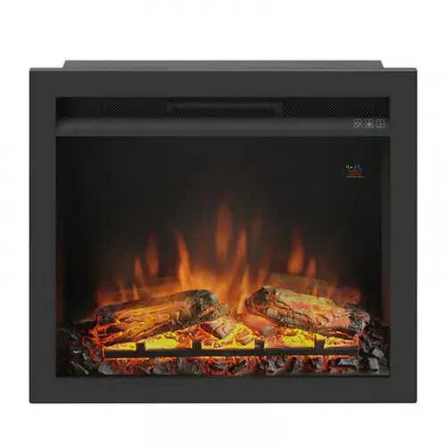 Petit Prix Cheminé électrique encastrable + kit d‘installation - Puissance de chauffe 1500W - TAGU
