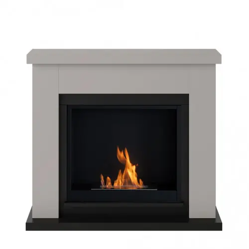 Cheminée bioéthanol – FreeFlame FRODE – flamme réelle sans conduit – beige – TAGU Offre Limitée