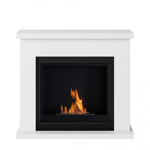 Cheminée bioéthanol – FreeFlame FRODE – flamme réelle sans conduit – blanche – TAGU Dernier Modèle