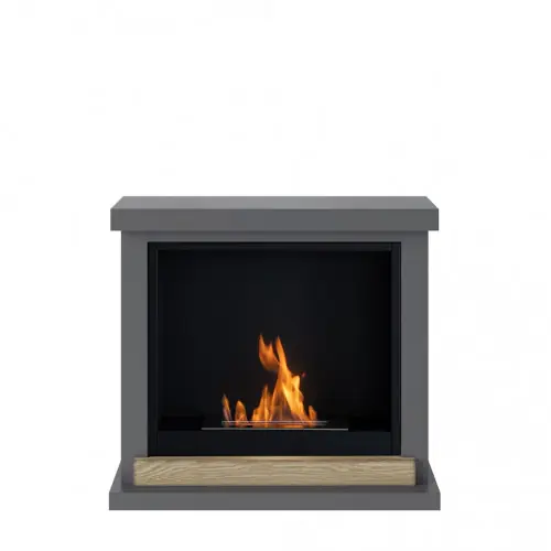 Cheminée bioéthanol – FreeFlame HAGEN – flamme réelle sans conduit – grise – TAGU Acheter En Ligne