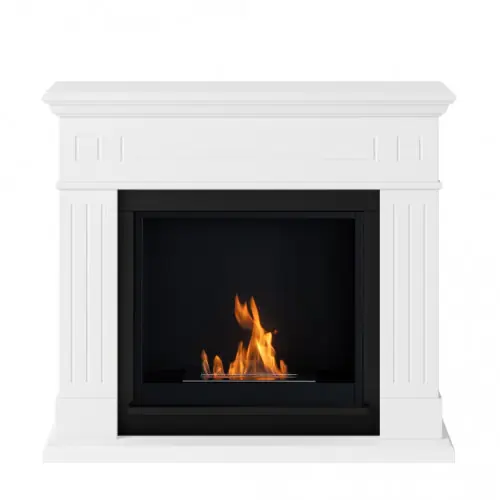 Expédition Rapide Cheminée bioéthanol - FreeFlame LARSEN - flamme réelle sans conduit - blanche - TAGU
