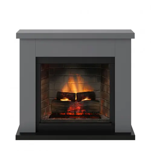Paiement Sécurisé Cheminée électrique connectée 1400W – FRODE Powerflame 2 – effets flammes 3D et crépitement – Gris – TAGU