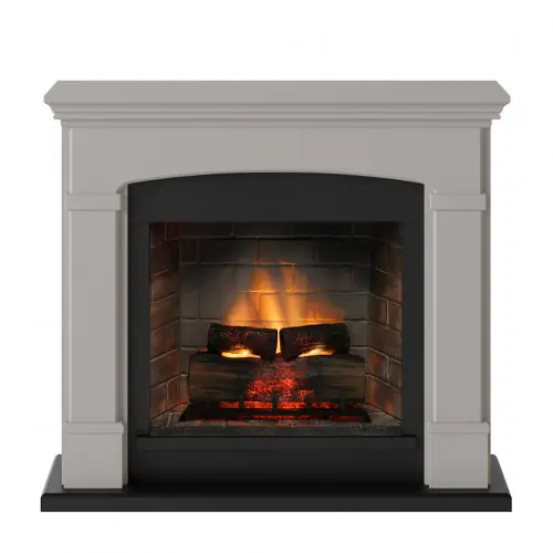 Retour Gratuit Cheminée électrique connectée 1400W – HELMI Powerflame 2 – effets flammes 3D et crépitement – Beige – TAGU