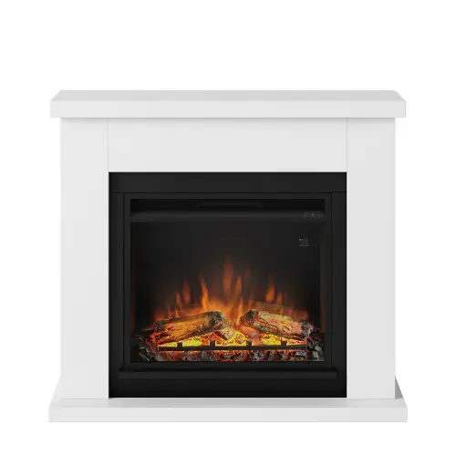 Cheminée électrique décorative « Frode » Blanche – Powerflame – TAGU Solde