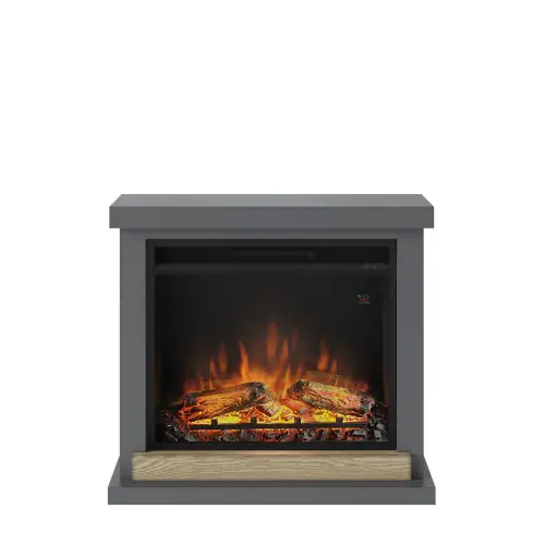 Acheter En Ligne Cheminée électrique décorative « Hagen » Gris foncé – Powerflame – TAGU