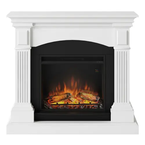Cheminée électrique décorative "Magna" Blanche - Powerflame - TAGU Offre Spéciale