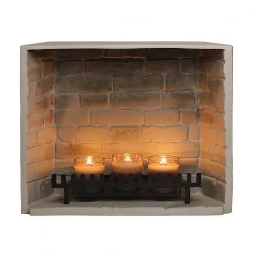 Promotion Saisonnière Cheminée électrique encastrable à bougies parfumées – ZenFlame – – TAGU