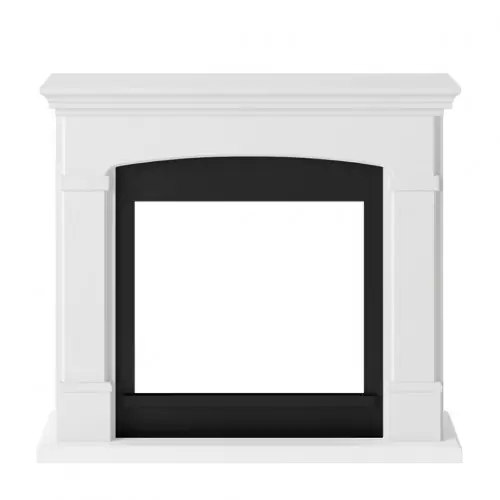 Habillage de cheminée pour Powerflame modèle Helmi – Blanc pur – TAGU Remise