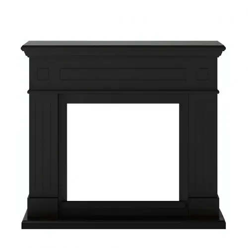 Habillage de cheminée pour Powerflame modèle Larsen - Noir profond - TAGU Nouvelle Collection