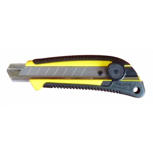 Prix Réduit Cutter 18 mm bi-matière (blocage à molette crantée) – TAJIMA