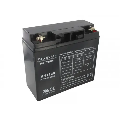Offre Du Jour Batterie gel/agm 100% étanche pour tondeuses autoportées 12V, 20A – TASHIMA