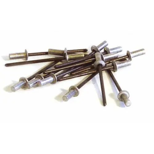 100 rivets étanches alu/acier (tête plate) Ø 3,2 x 8 mm – TECHMAN Pas Cher