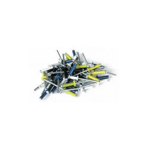 Produit De Marque 1000 rivets éclatés alu / acier à tête plate noire Ø 4 x 16 mm - TECHMAN