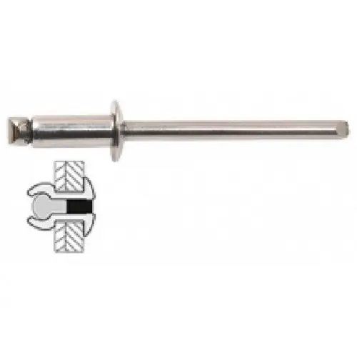 25 rivets inox / inox à tête plate Ø 4,8 x 20 mm – TECHMAN Pas Cher
