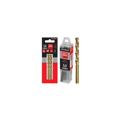 Seulement Aujourd&rsquo;hui Forets hss cobalt – cob135° 5 forets 10.2 mm 133 / 87 mm – TECHMAN