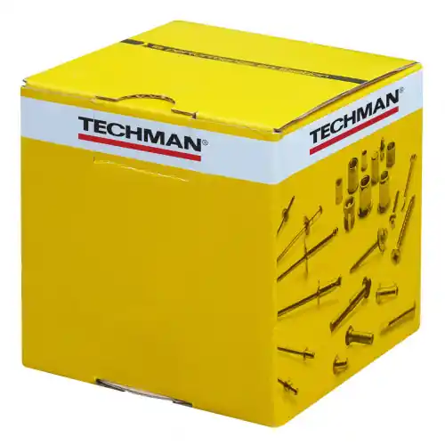Promotion Saisonnière Rivets éclatés jaunes Ø 4x16 mm - 1000 pièces - TECHMAN