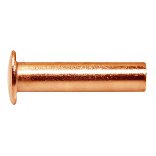 Expédition Rapide Rivets pleins en cuivre Ø 5x20 - 25 pièces - TECHMAN