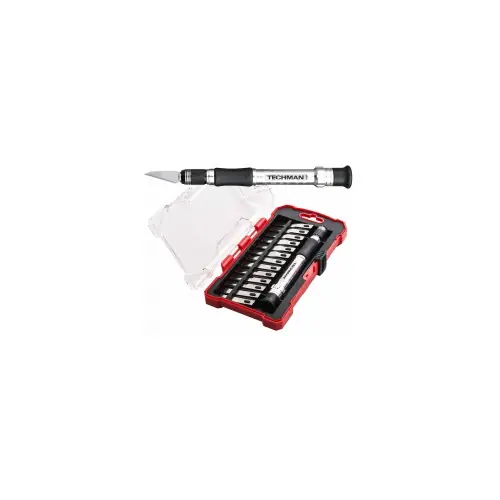Nouveauté Scalpel aluminium + 13 lames en coffret Scalpel + 13 lames en coffret - TECHMAN