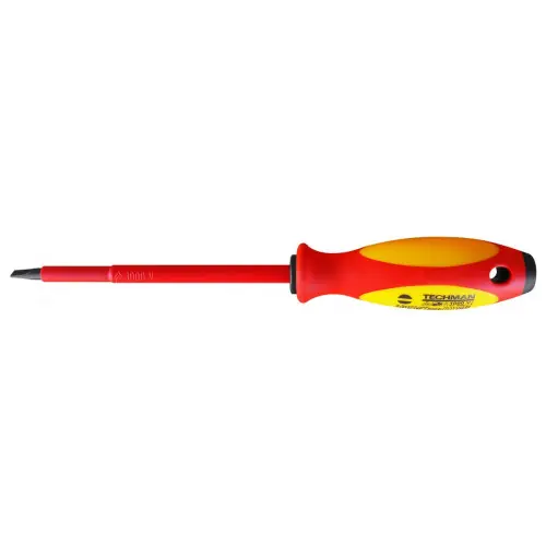 Must-Have Tournevis Plat Electricien Isolé 1000V 5,5x1mm - TECHMAN