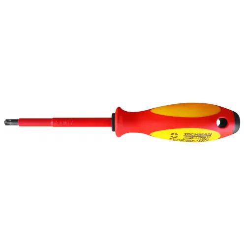 Tournevis Pozidriv bornier isolé 1000V MPz 2 - TECHMAN Prix Cassé