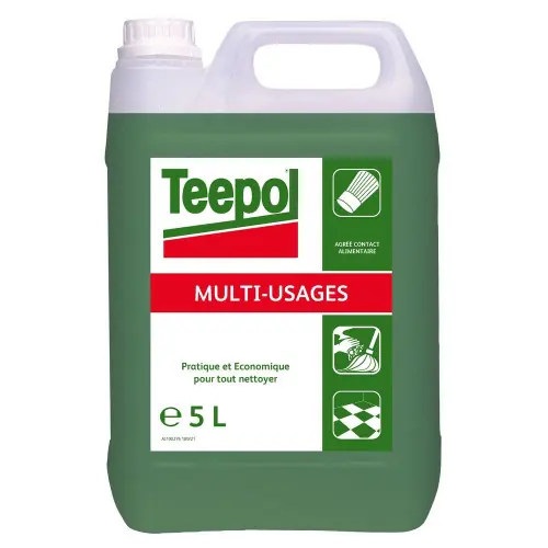 Nettoyant liquide multi surface universel Teepol 5l – TEEPOL Commander Vite