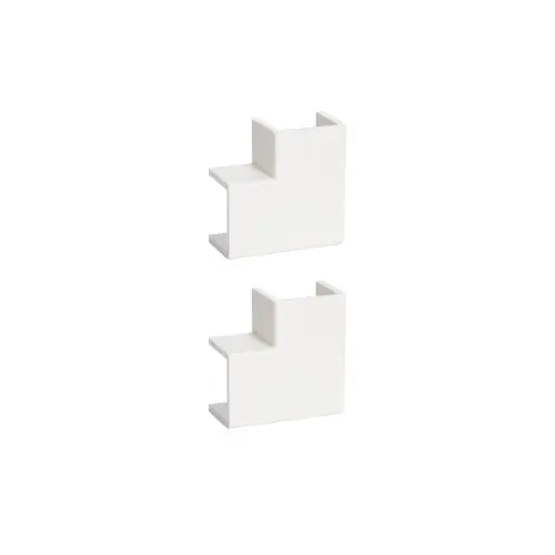 Dernière Chance Angles plat pour Goulotte 10 x 10 mm blanc lot de 2 tehalit - TEHALIT