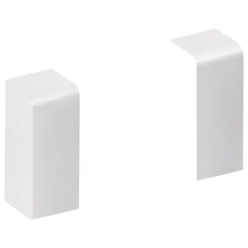 Solde Lot de 2 embouts blanc pour plinthe, H. 10 x P.3.7 cm – TEHALIT