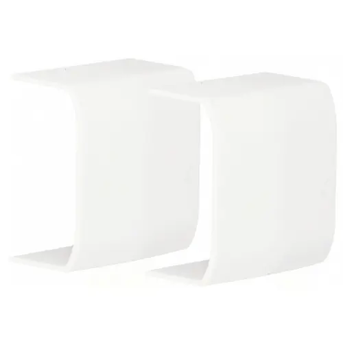 Lot de 2 jonctions blanc pour moulure, H. 2.6 x P.1.5 cm - TEHALIT Expédié Aujourd'hui