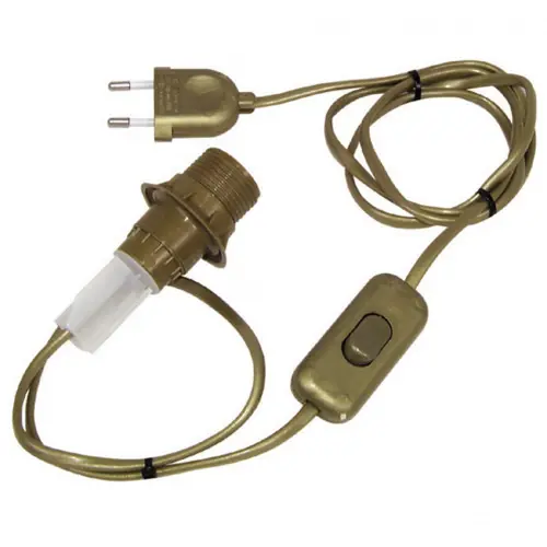 Adaptateur bouteille E14 TIBELEC, plastique, or 40 W – TIBELEC Prix Promo