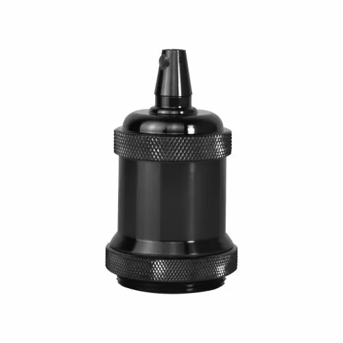 Satisfait Ou Remboursé Douille e27 + cache metal chrome noir d50mm tibelec – TIBELEC