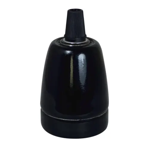 Soldes Douille e27 ceramique noir d46mm tibelec – TIBELEC