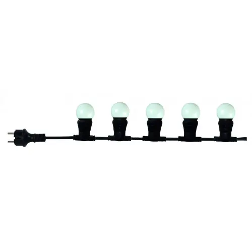 Guirlande extérieure 10 ampoules B22 blanc chaud 500 lumens Pro 10m TIBELEC – TIBELEC Offre Spéciale
