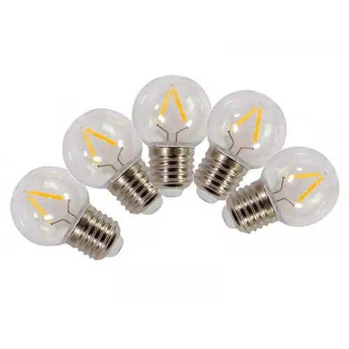 Expédition Rapide Lot de 5 ampoules led à filament clair E27 130 Lm ~ 18 W – TIBELEC
