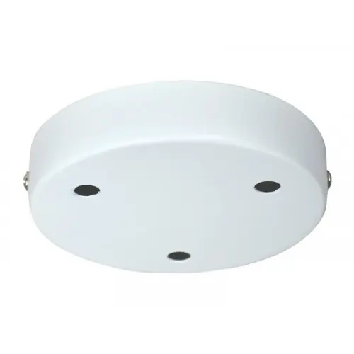 Rosace 3 câbles, TIBELEC, blanc, diam. 12cm – TIBELEC Commander Maintenant