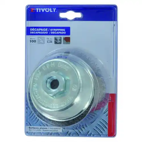Brosse coupe meuleuse pour métal TIVOLY, Diam.90 mm – TIVOLY Commande En Gros