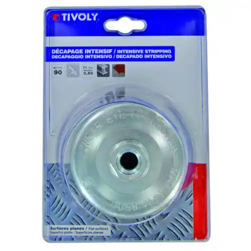 Haute Qualité Brosse coupe meuleuse pour métal TIVOLY, Diam.90 mm – TIVOLY