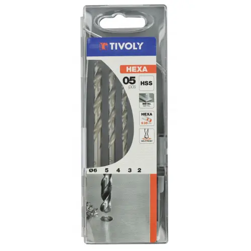 Coffret de 5 forets hss métal TIVOLY 11.43437 – TIVOLY Dernière Chance
