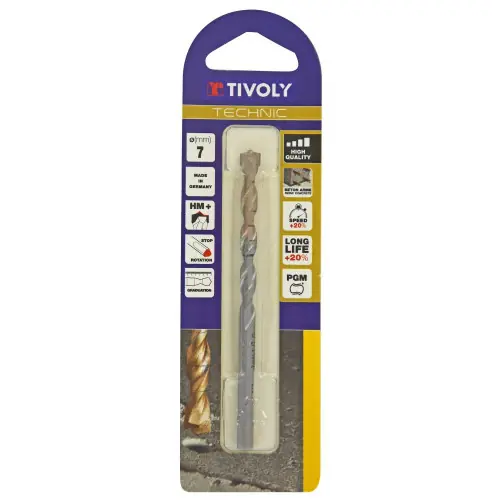 Foret à béton TIVOLY, diam. 7 x 16 cm – TIVOLY Nouveauté