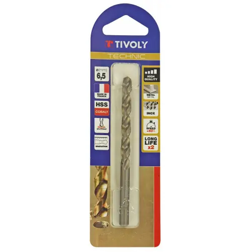 Foret à métal TIVOLY, diam. 6,5 x 16 cm – TIVOLY Usine Directe
