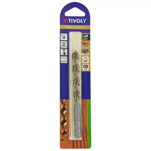 Expédition Rapide Foret hélicoïdal pour bois TIVOLY, diam. 10 x 22,5 cm – TIVOLY