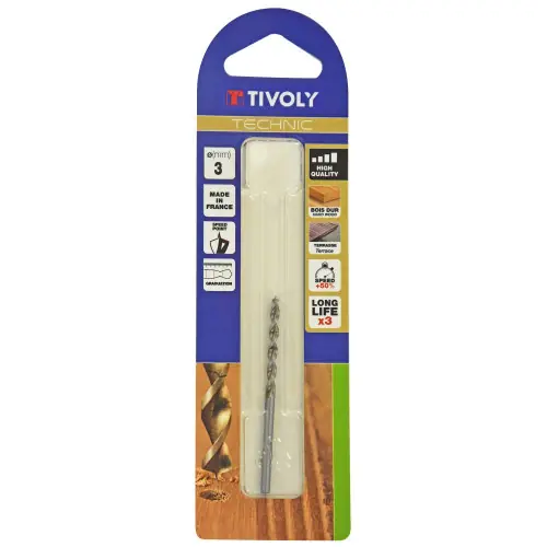 Foret hélicoïdaux pour bois TIVOLY, diam. 3 x 6.1 cm – TIVOLY Acheter En Ligne